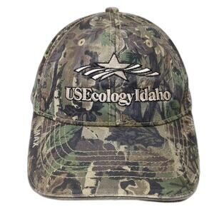 The MAX Hat USEcology Idaho Camo Strapback OSFA Cap Green Brown VPP Mayfield
